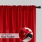 Red Privacy Sheer Curtains That Let Light in 84 Inches Long Non-See-Through Semi Sheer Curtains Light Filtering Window Curtains Christmas Drapes for Living Room Bedroom 2 Panels Set